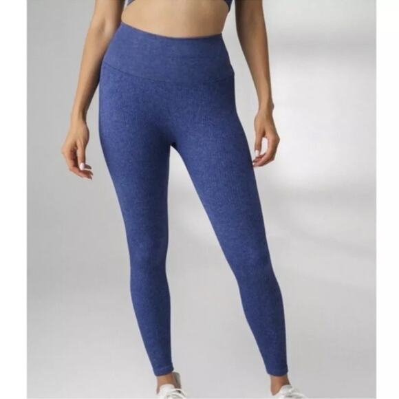 Balance Athletica (Vitality) Nylon Sapphire Channel Ribbed Legging Small - Picture 1 of 8